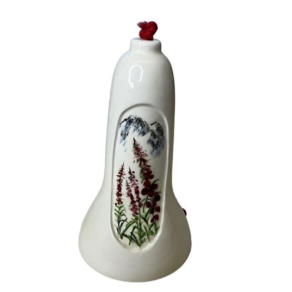 MAT Valley Originals Handpainted Tall Ceramic Bell - Picture 3 of 7